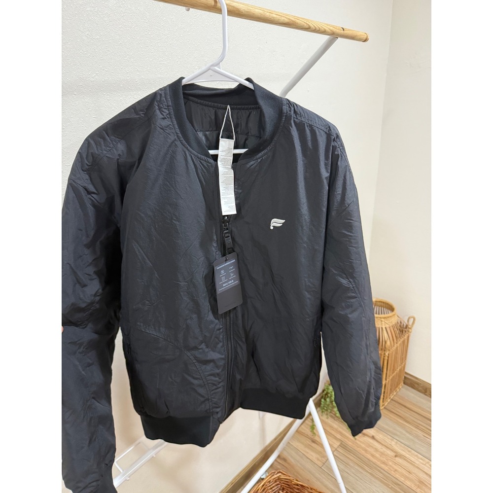 Fabletics Essential Reversible Bomber Jacket Blac… - image 1